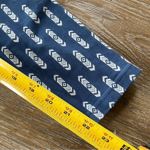 Matilda Jane Brilliant Daydream Follow the Path Blue Arrow Print Capri Legging S - Picture 7 of 8